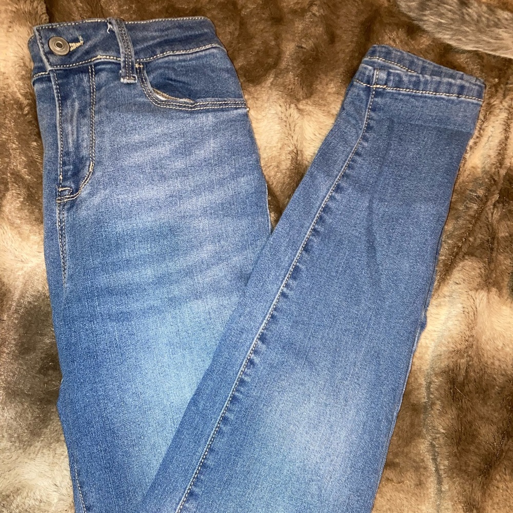 High rise denim jeans